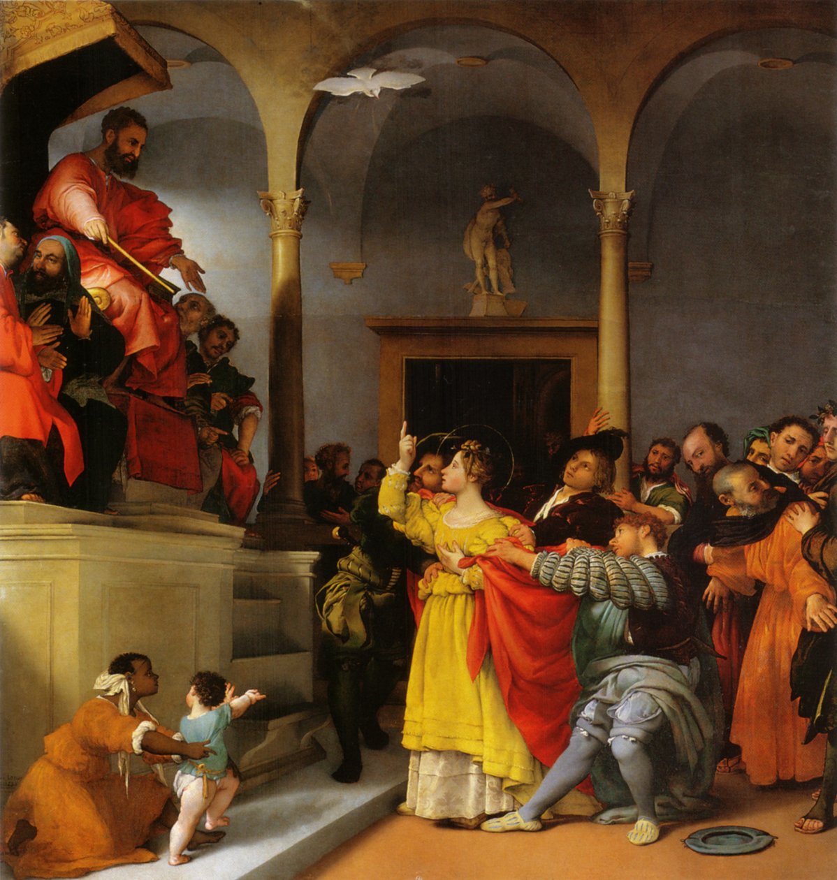 St. Lucias alter. Saint Lucia foran dommeren af Lorenzo Lotto