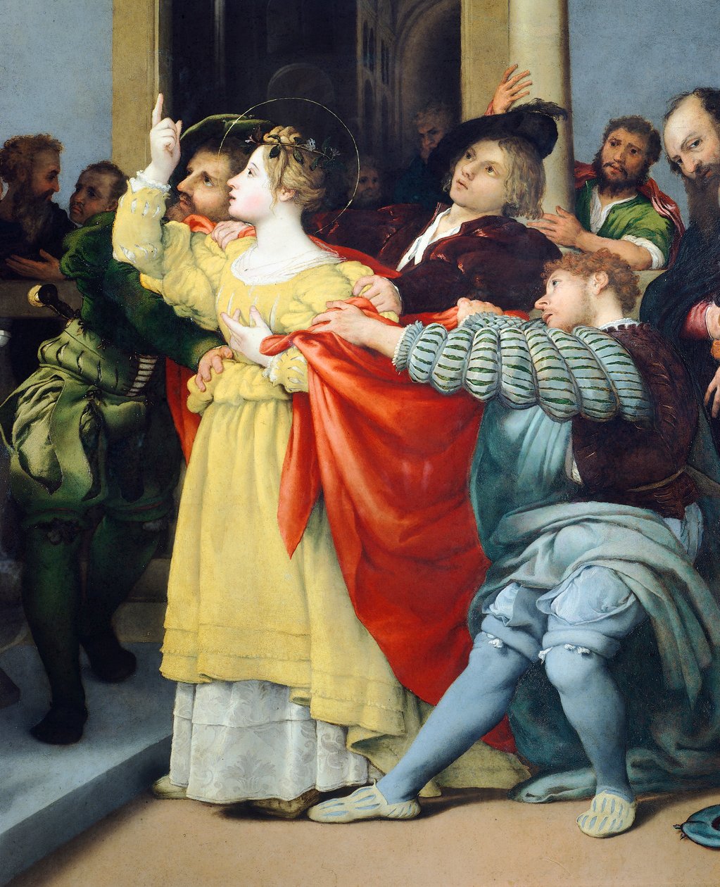 Altertavle af Saint Lucia eller Saint Lucia For Dommeren af Lorenzo Lotto