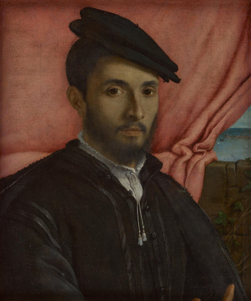Portræt af en ung mand af Lorenzo Lotto