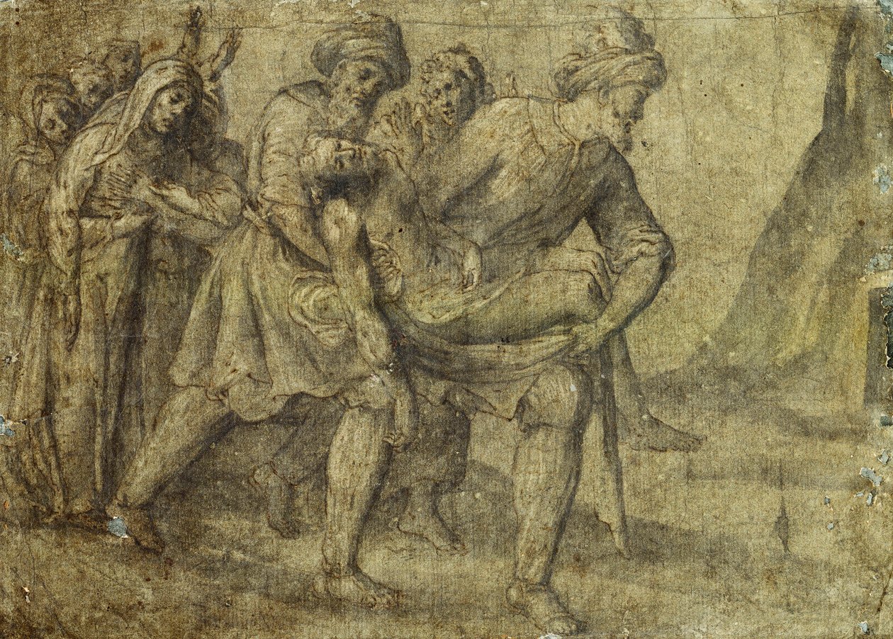 Kristus båret til graven, af Lorenzo Lotto