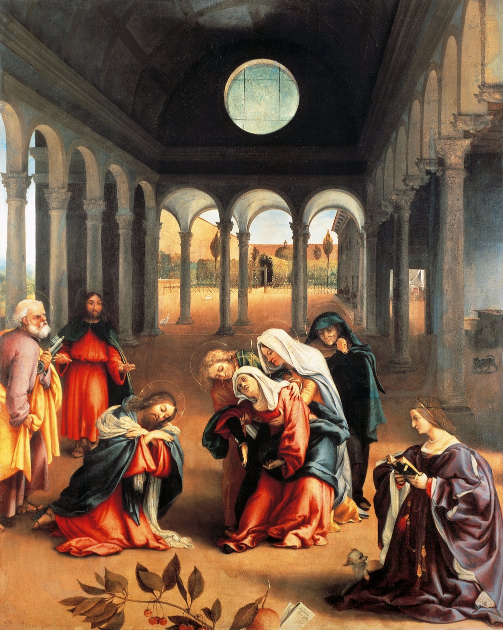 Kristus tager afsked med sin mor af Lorenzo Lotto (1480 ca. 1556), olie på lærred af Lorenzo Lotto