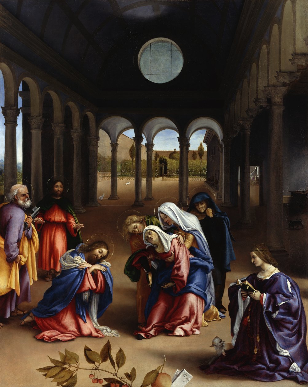 Kristi afsked med sin mor af Lorenzo Lotto