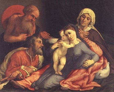 Hellige Familie af Lorenzo Lotto