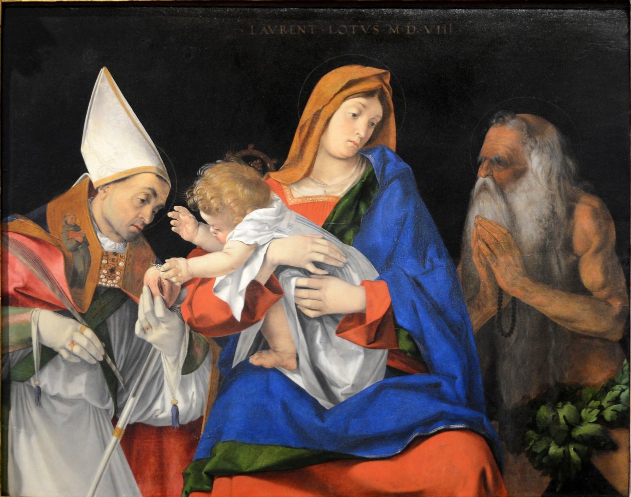 Madonna med barn (Lorenzo Lotto) September 2015-1a af Lorenzo Lotto