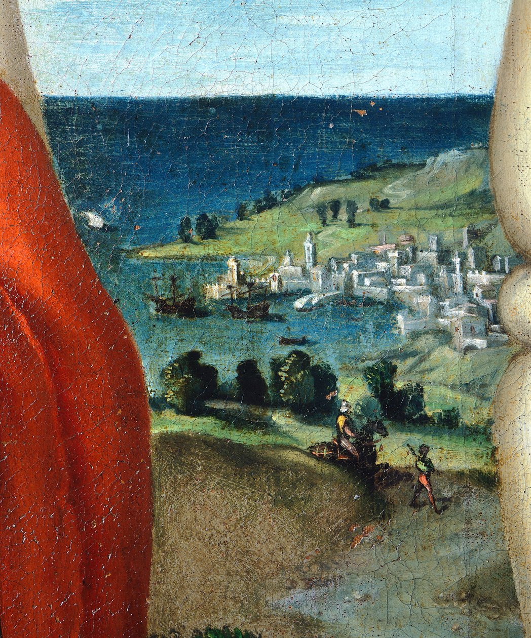 Madonna i herlighed med de hellige Cosmas og Damian i tilbedelse af Lorenzo Lotto