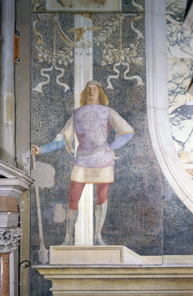 Side, detalje fra Tombostone af senator Agostino Onigo af Lorenzo Lotto