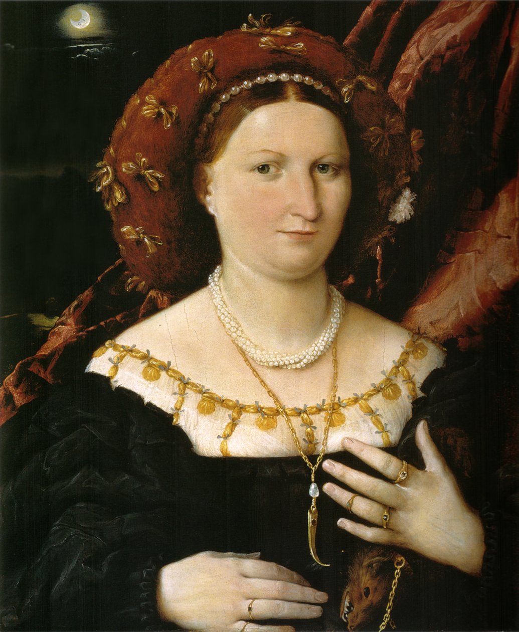 Portræt af Lucina Brembati af Lorenzo Lotto