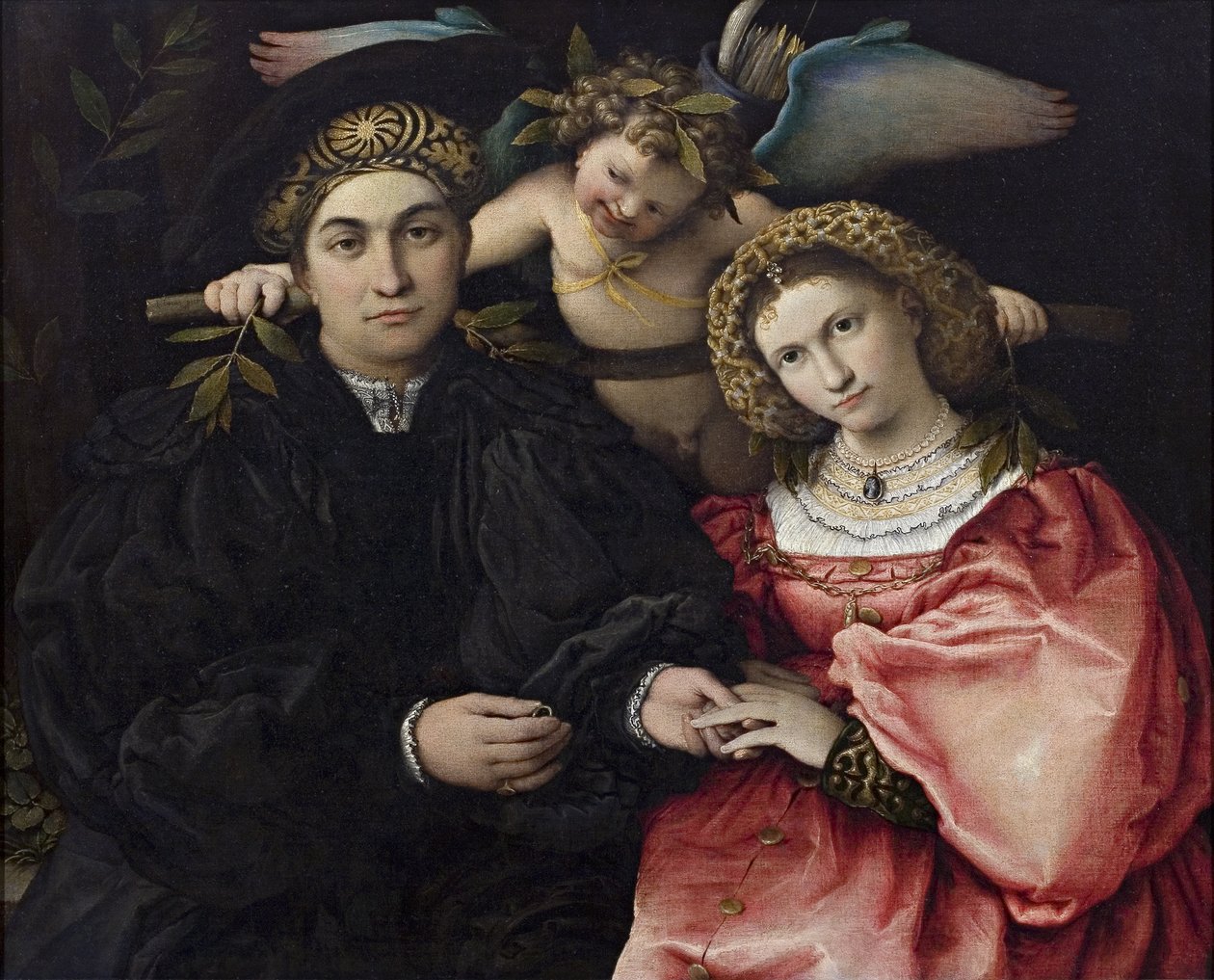 Portræt af Marsilio Cassotti og hans brud Faustina af Lorenzo Lotto