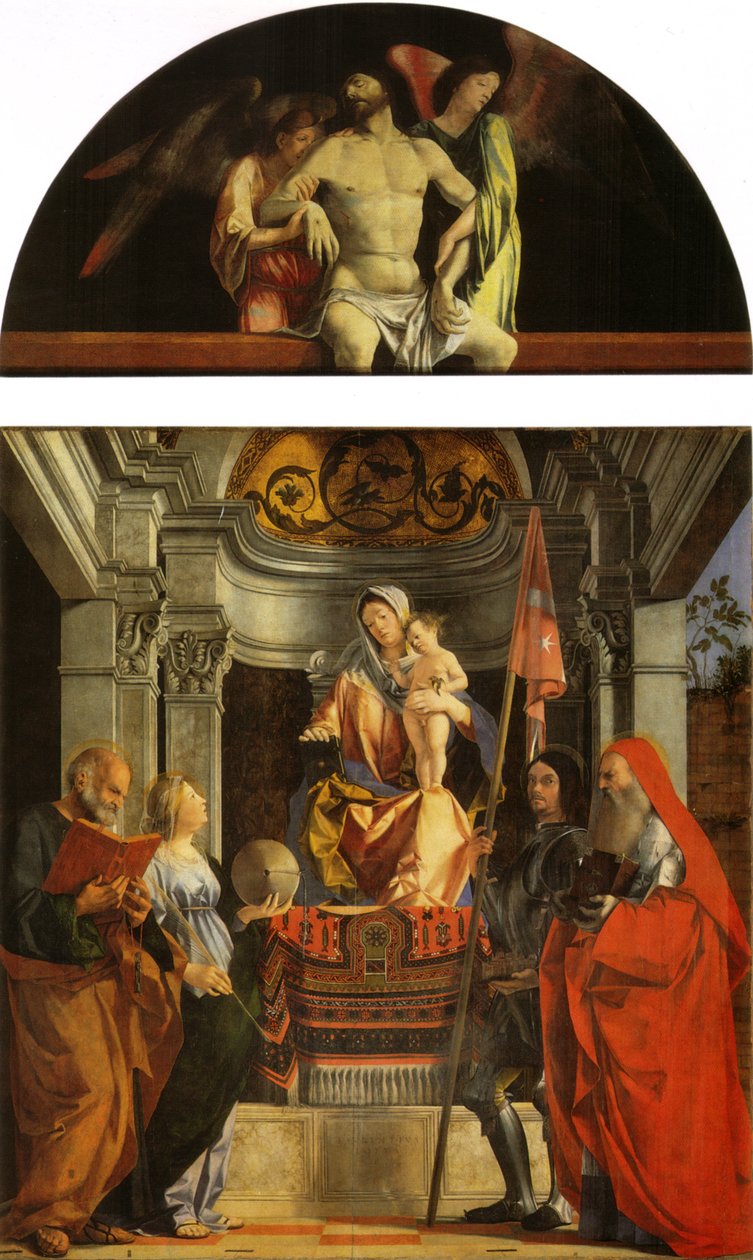 Santa Cristina al Tiverone altertavle af Lorenzo Lotto