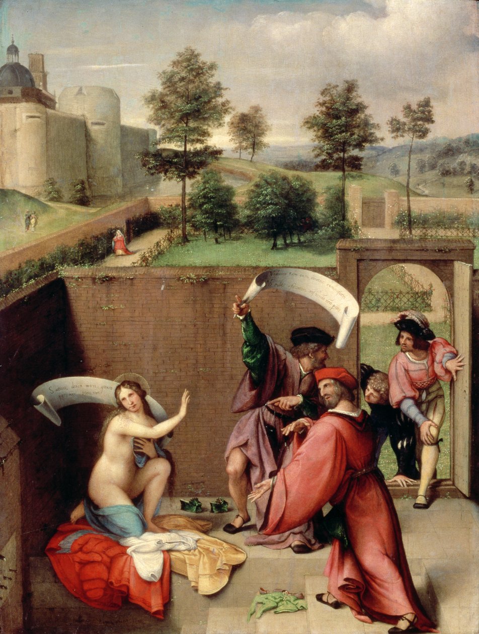 Susanna and the Elders, 1517 (panel) af Lorenzo Lotto