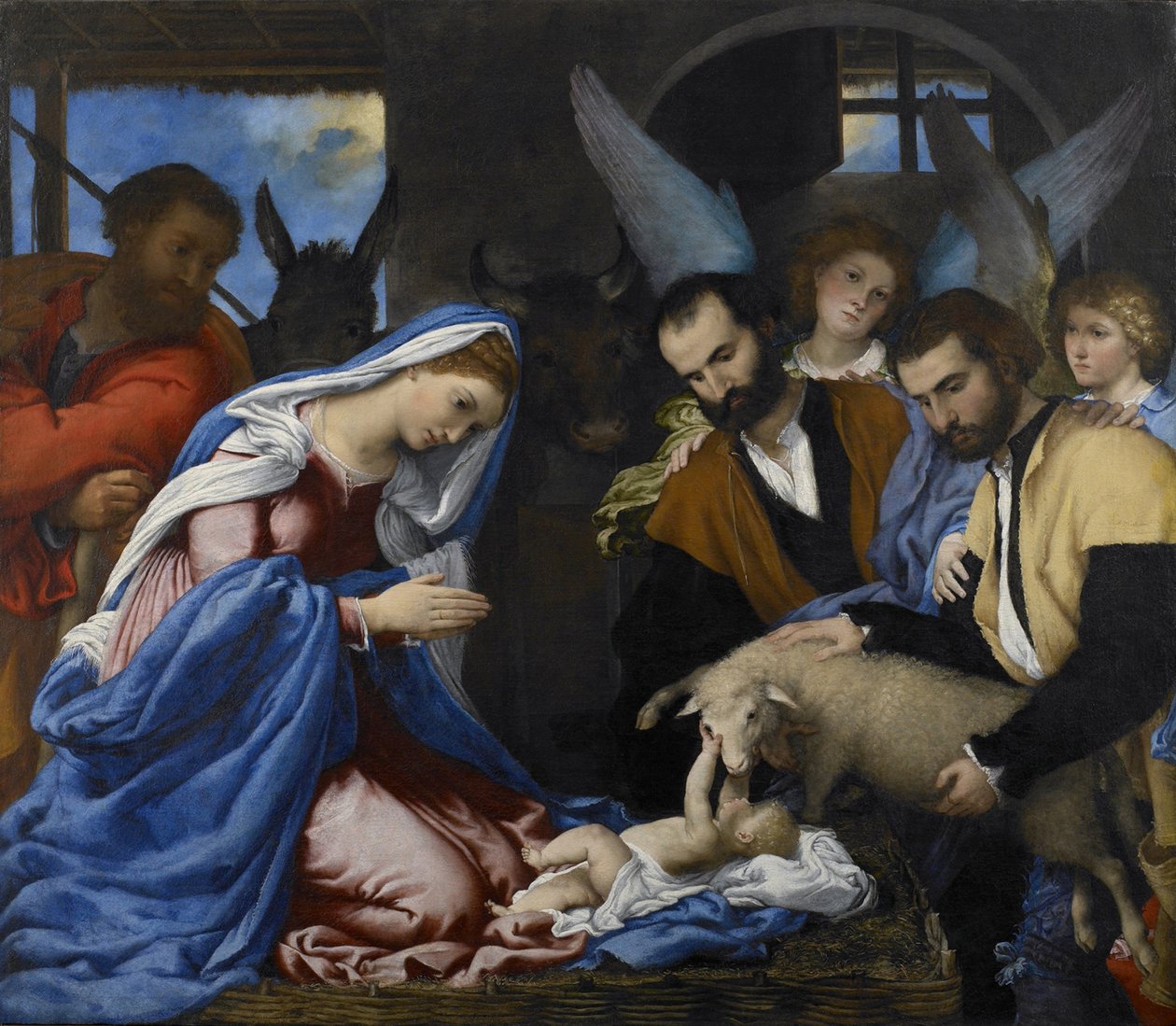 Hyrdernes tilbedelse af Lorenzo Lotto