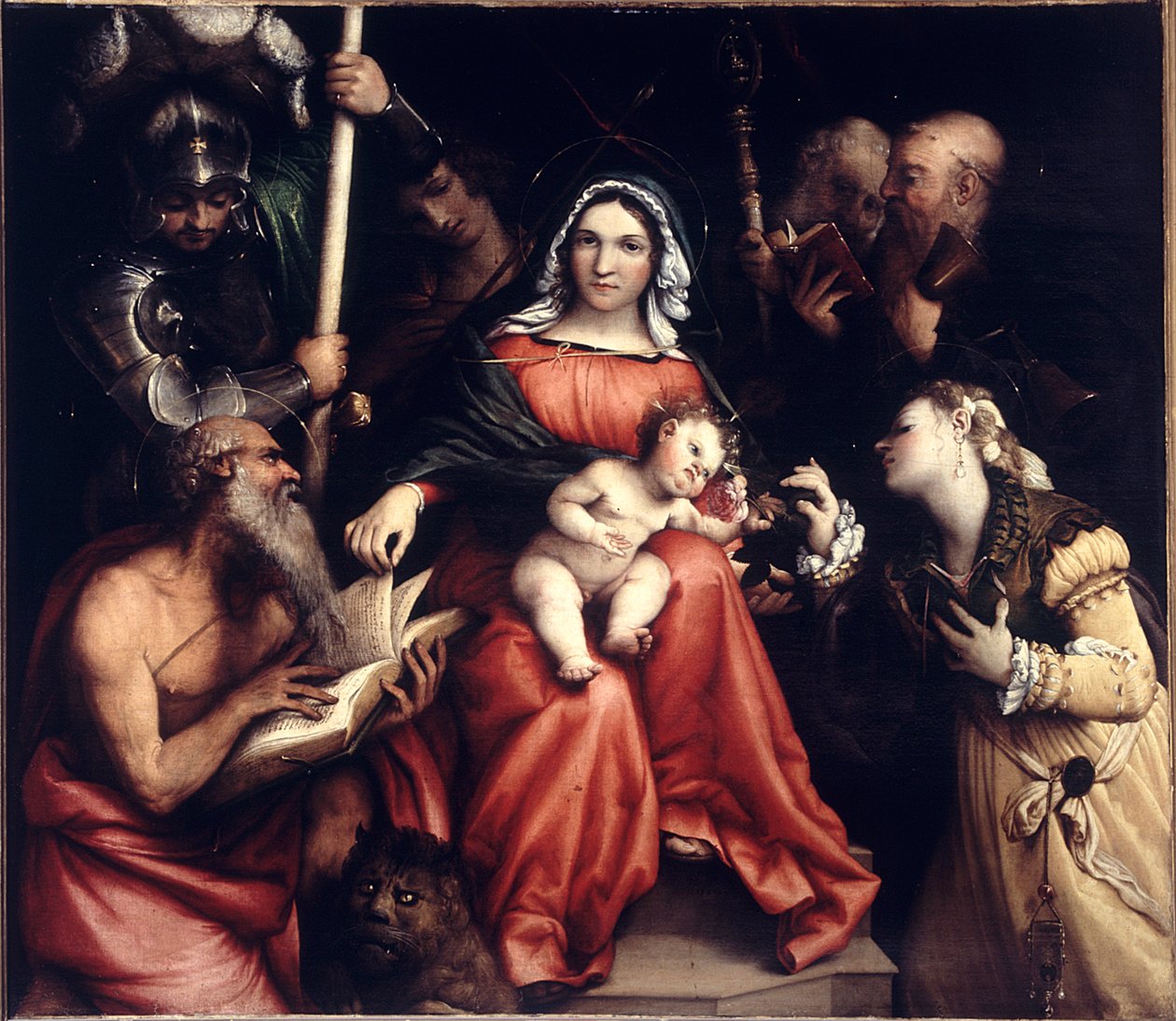 Saint Catherines mystiske ægteskab, 1524. af Lorenzo Lotto