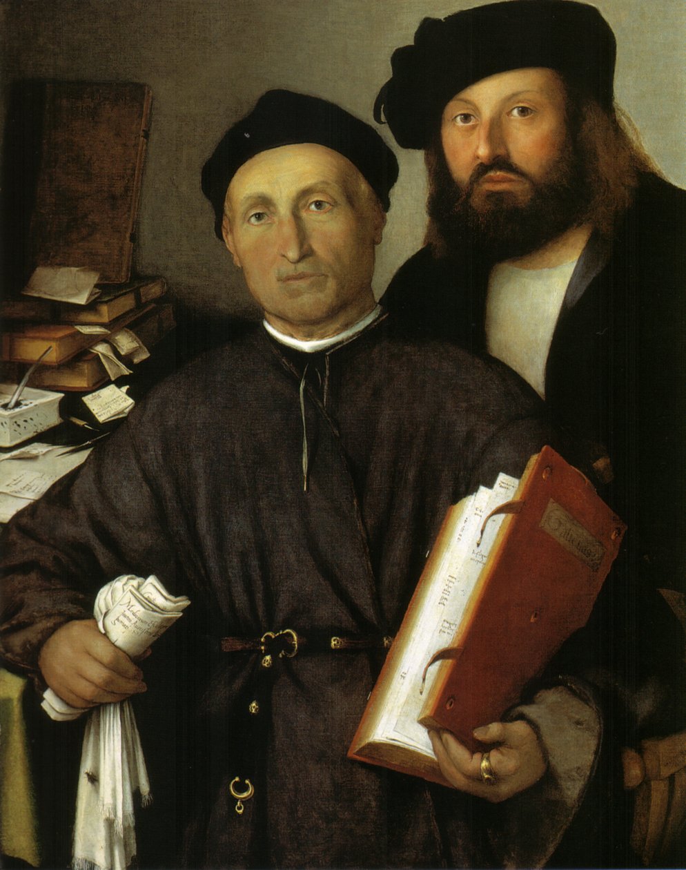 Lægen Giovanni Agostino della Torre og hans søn, Niccolò, ca. 1515 (olie på lærred) af Lorenzo Lotto