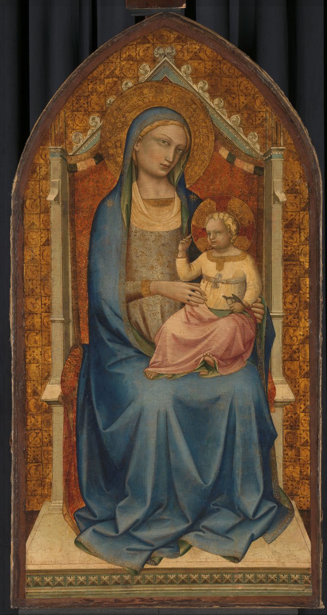 Jomfru og Barn af Lorenzo Monaco (school of)