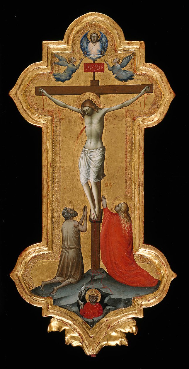 Processionskors med Saint Mary Magdalene og en velsignet eremit, 139295. af Lorenzo Monaco