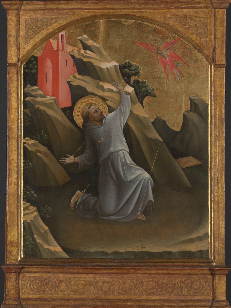Saint Francis modtager Stigmata Stigmatiseringen af ​​den hellige Frans af Assisi af Lorenzo Monaco