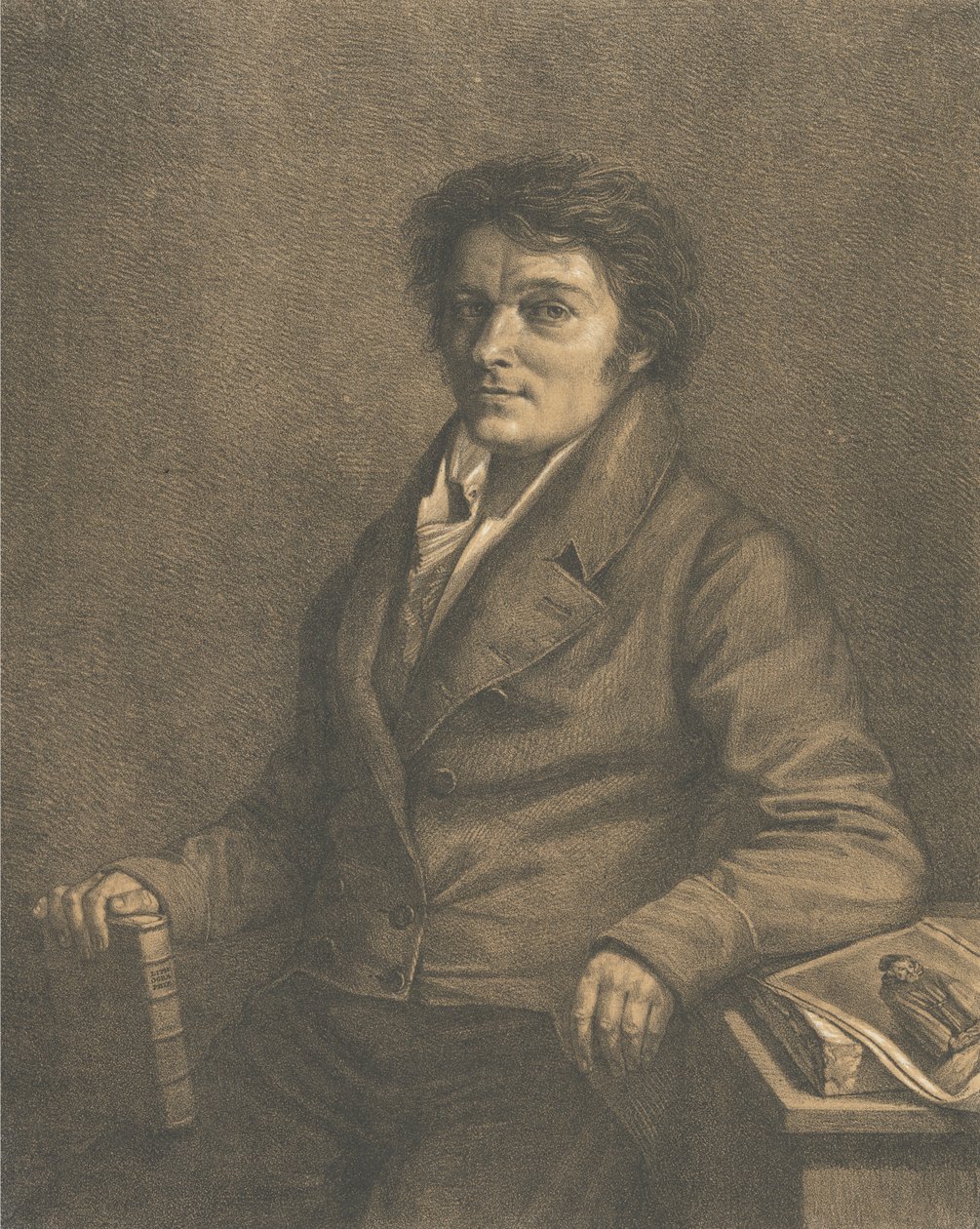 Aloys Senefelder (portræt efter) af Lorenzo Quaglio