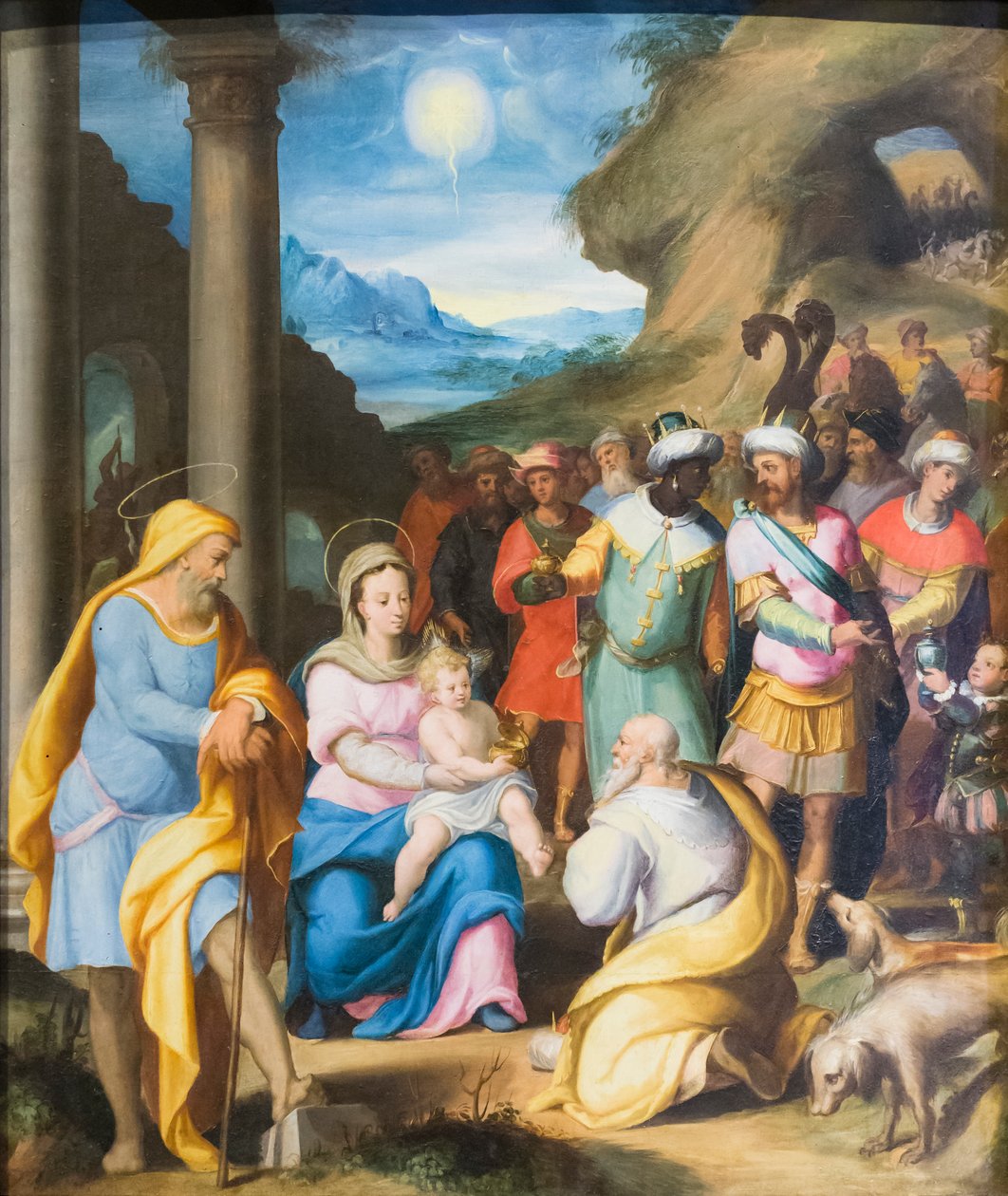 Tilbedelsen af Magi af Lorenzo Sabbatini