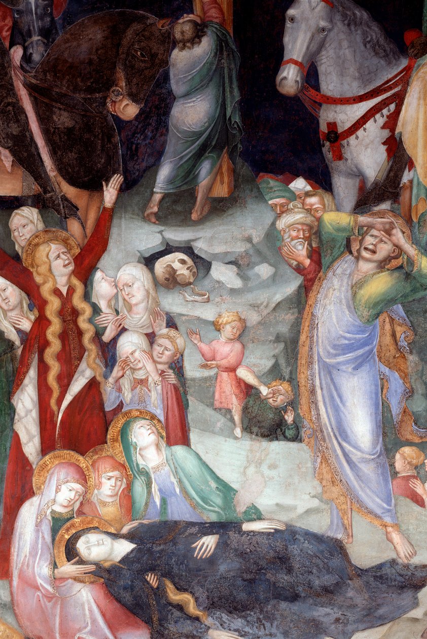 Korsfæstelsen, detalje (Fresco af Lorenzo Salimbeni