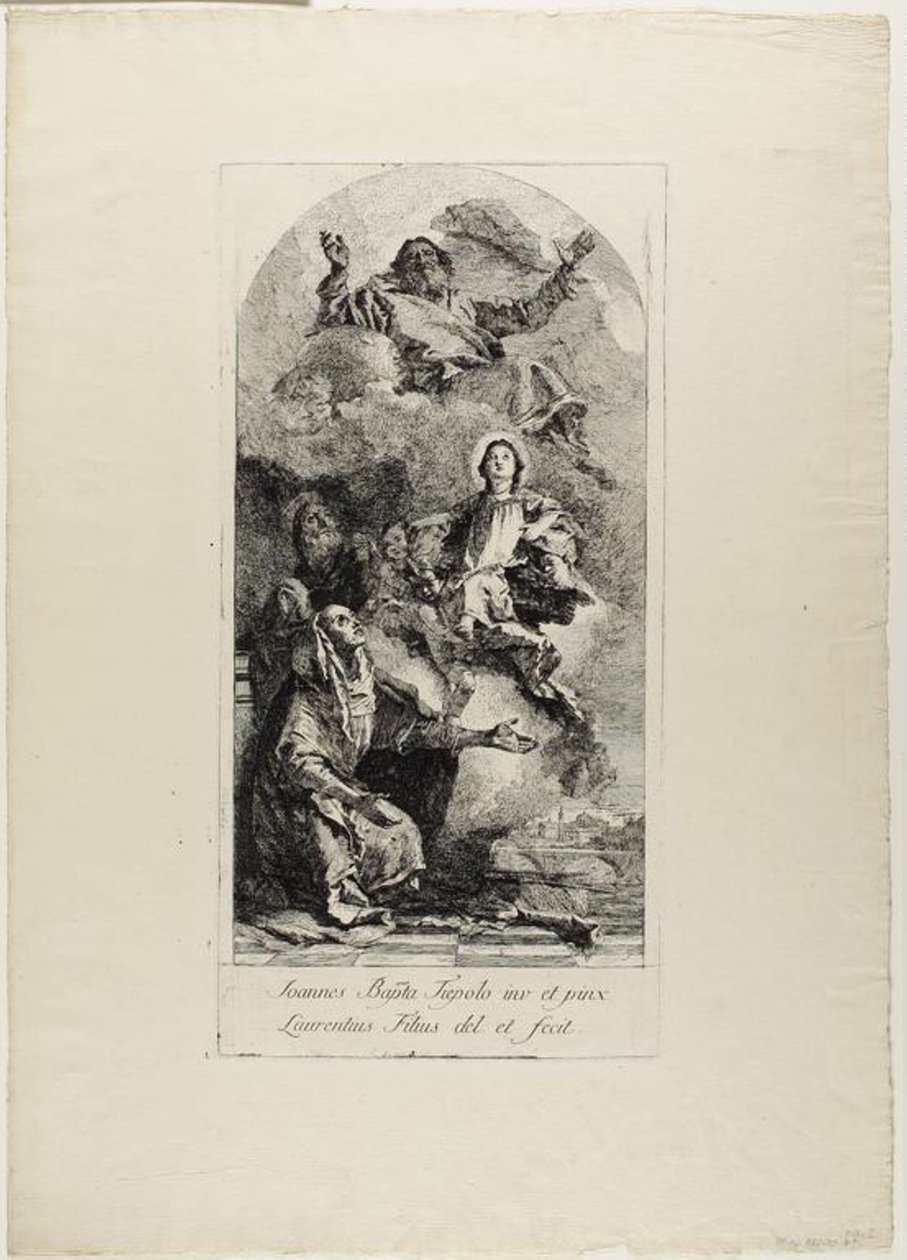 Sankt Anne og Sankt Joachim tilbyder Jomfru Maria som barn til den evige Fader af Lorenzo Tiepolo