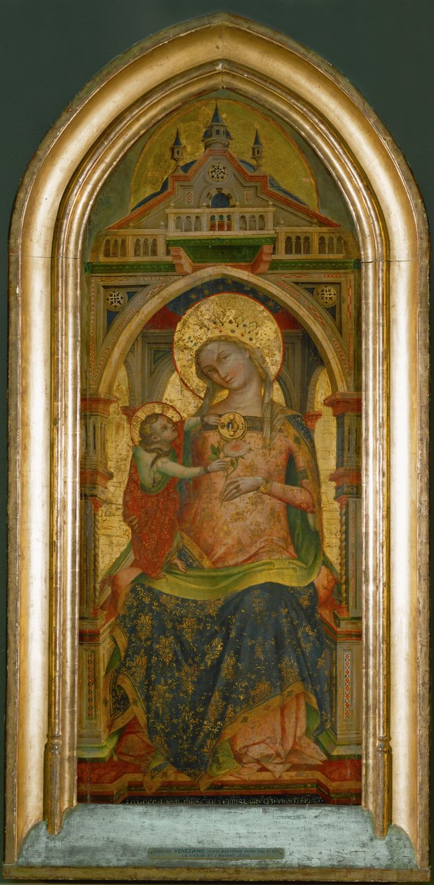 Madonna og barn, guldgrund ... af Lorenzo Veneziano