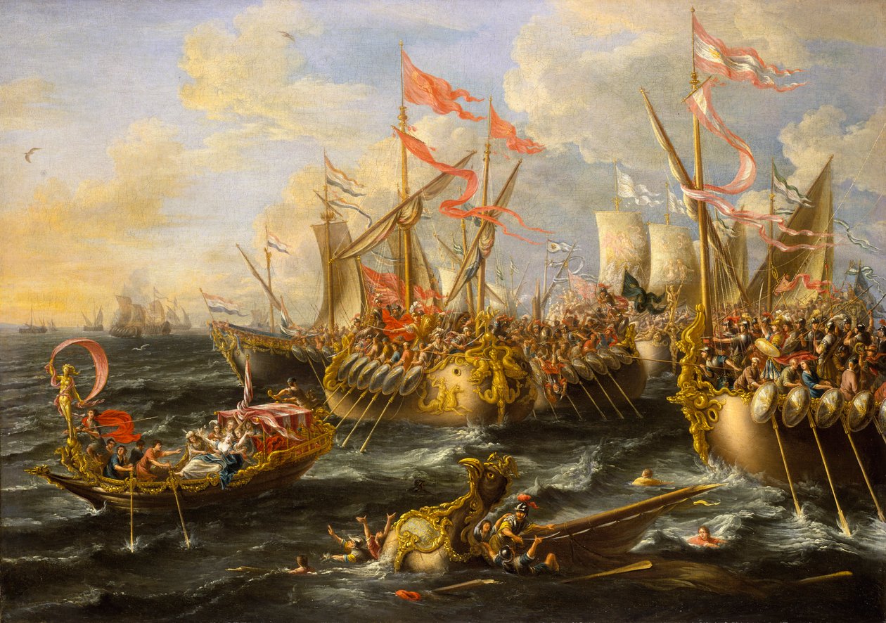 Slaget ved Actium, 2. september 31 f.Kr. af Lorenzo a Castro
