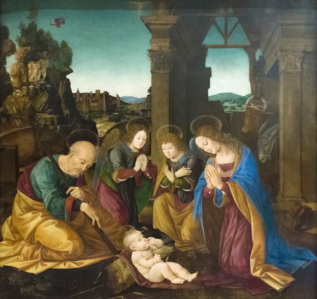 Tilbedelse af Kristusbarnet af Lorenzo di Credi