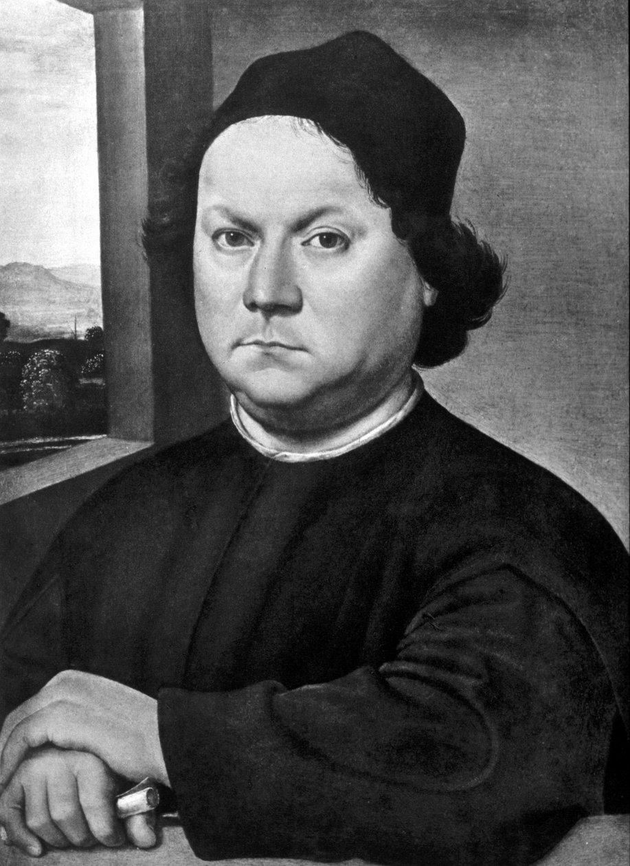 Portræt af Andrea del Verrocchio af Lorenzo di Credi. 1485 omegn. Musee des Offices, Firenze af Lorenzo di Credi