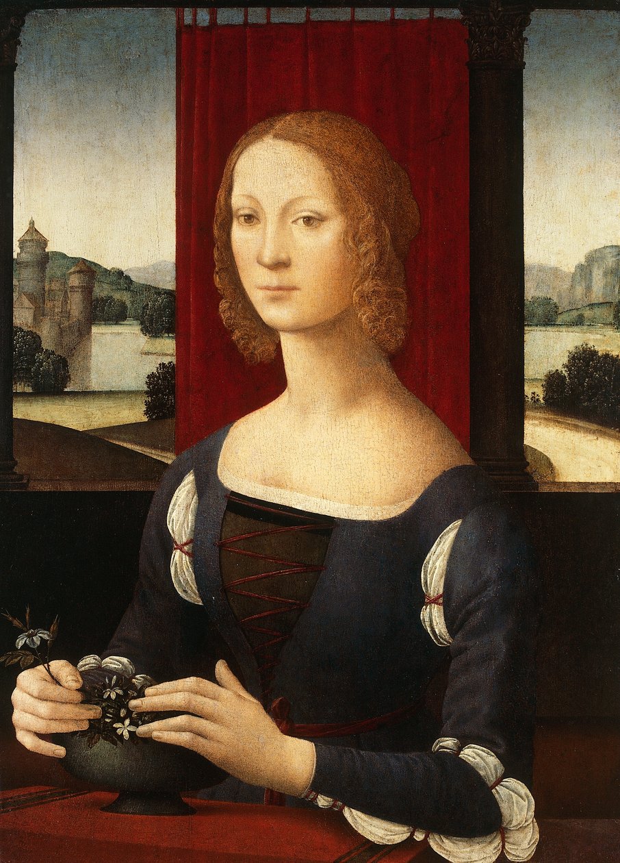 Portræt af Caterina Sforza Riario (Milano af Lorenzo di Credi