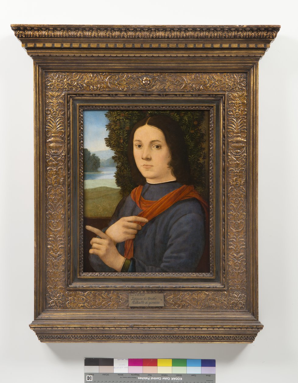 Portræt af en ung mand, 1490-99 af Lorenzo di Credi