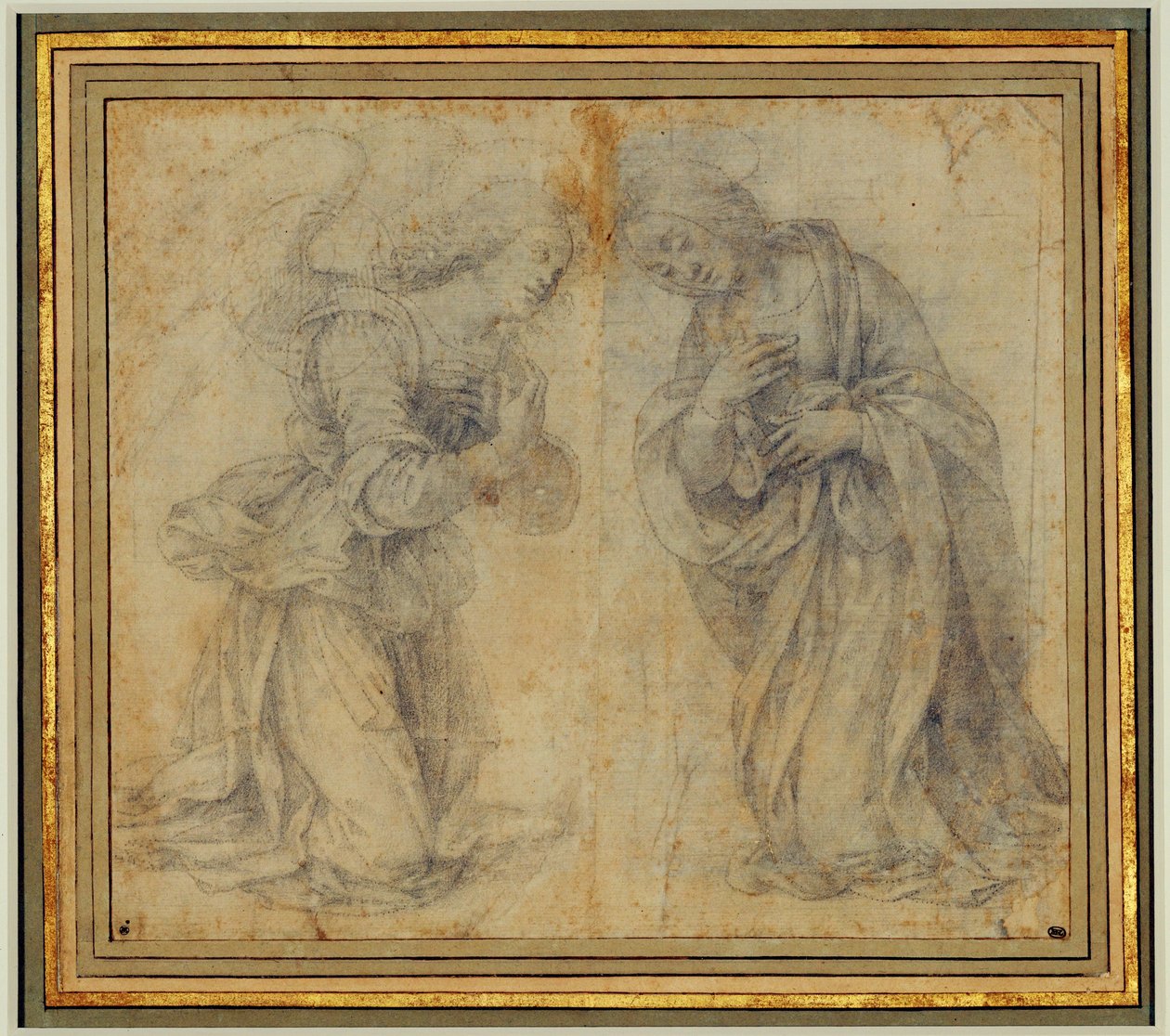 Studie til en bebudelse ... af Lorenzo di Credi