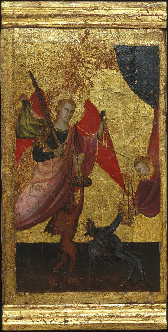 Saint Lawrence går i forbøn for kejser Henrik IIs sjæl. Scener fra Saint Lawrences liv, predella, ca 1412 af Lorenzo di Niccolò