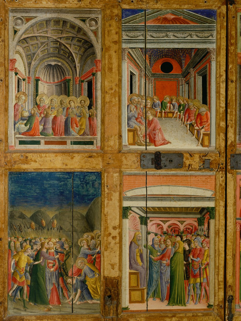 Relikvieskrin af dørene til Santa Maria della Scala. indvendigt panel af Lorenzo di Pietro Vecchietta