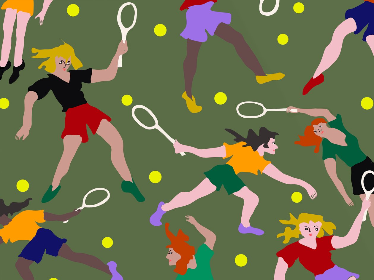 Tennisspillere, 2023 (photoshop) af Loudware Loudware