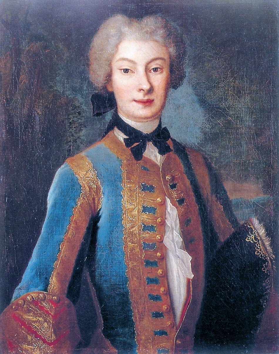 Anna Orzelska i ridevane af Louis de Silvestre