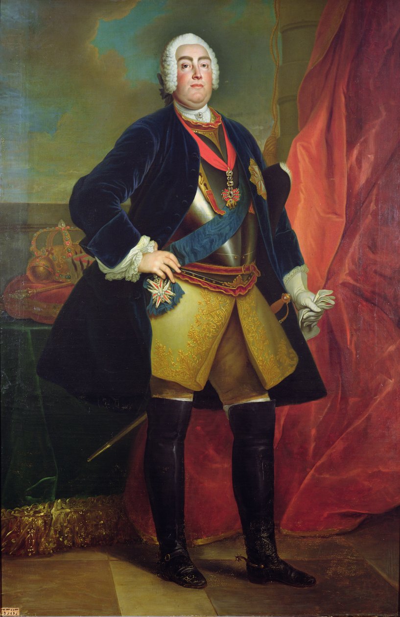 Frederik Augustus II (1696-1763) Kurfyrste af Sachsen af Louis de Silvestre