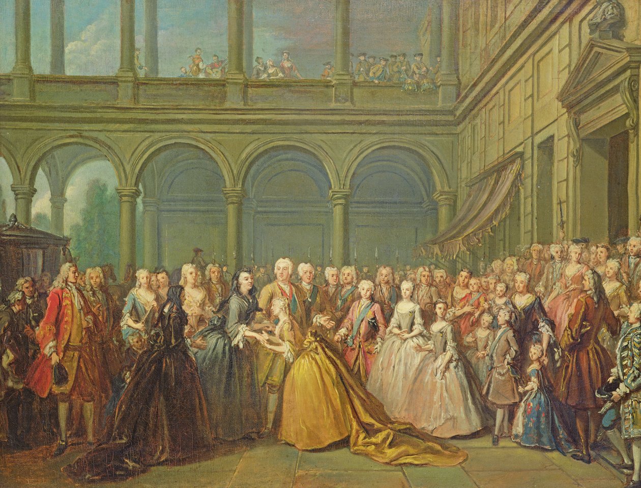 Mødet i Neuhaus i Bøhmen den 24. maj 1737 af Louis de Silvestre