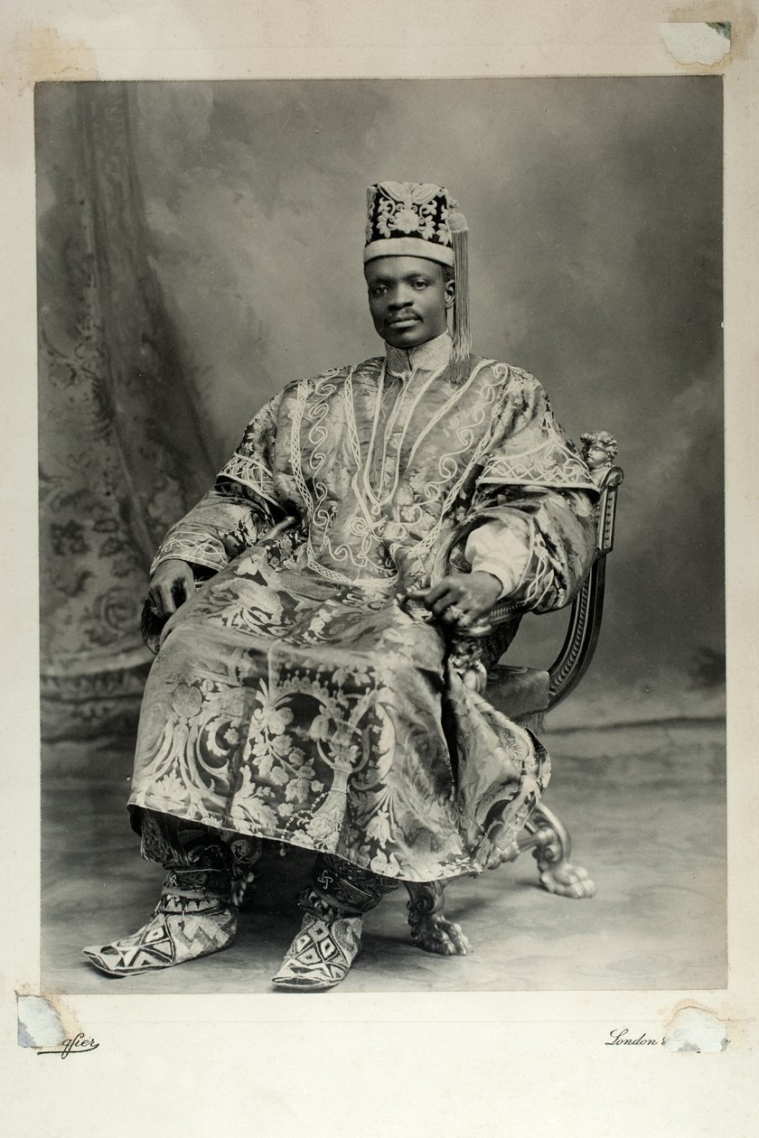Ladapo Samuel Ademola, senere den 7. Alake af Abeokuta, England, 1904 (gelatinesølvtryk) af Louis Adolph Langfier