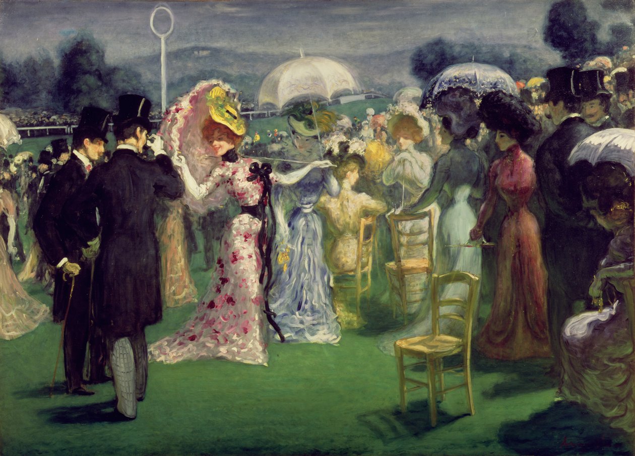 Ved Løbene, c.1895 af Louis Anquetin