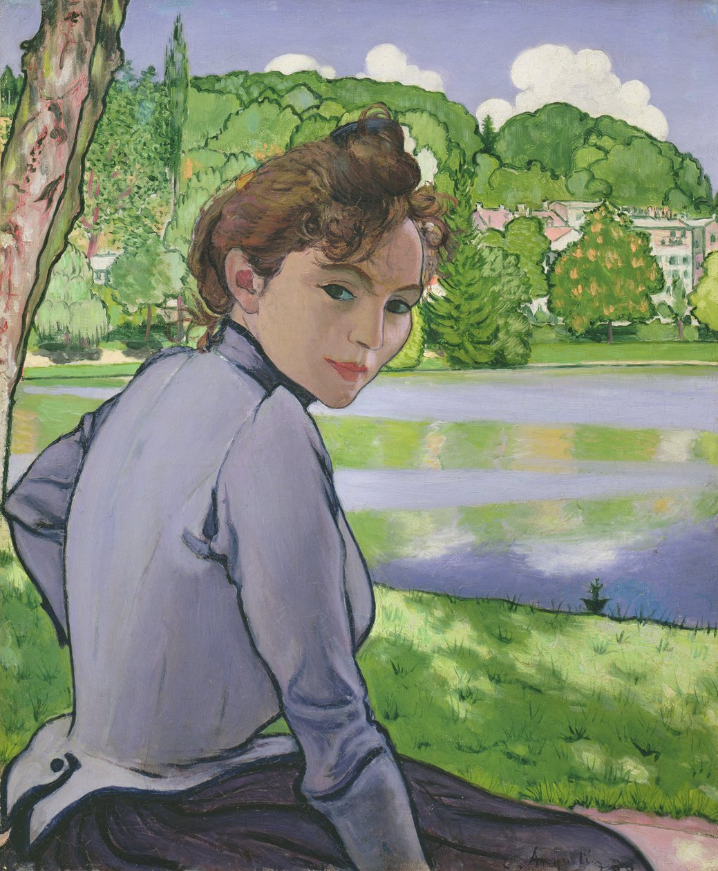 Kvinde ved siden af en sø, 1889 af Louis Anquetin