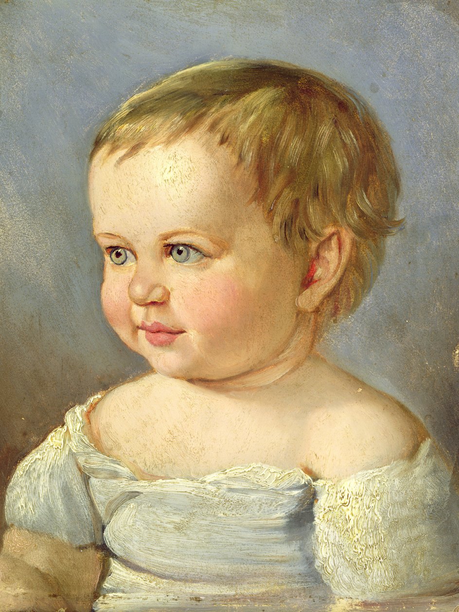 Portræt af et barn af Louis Asher