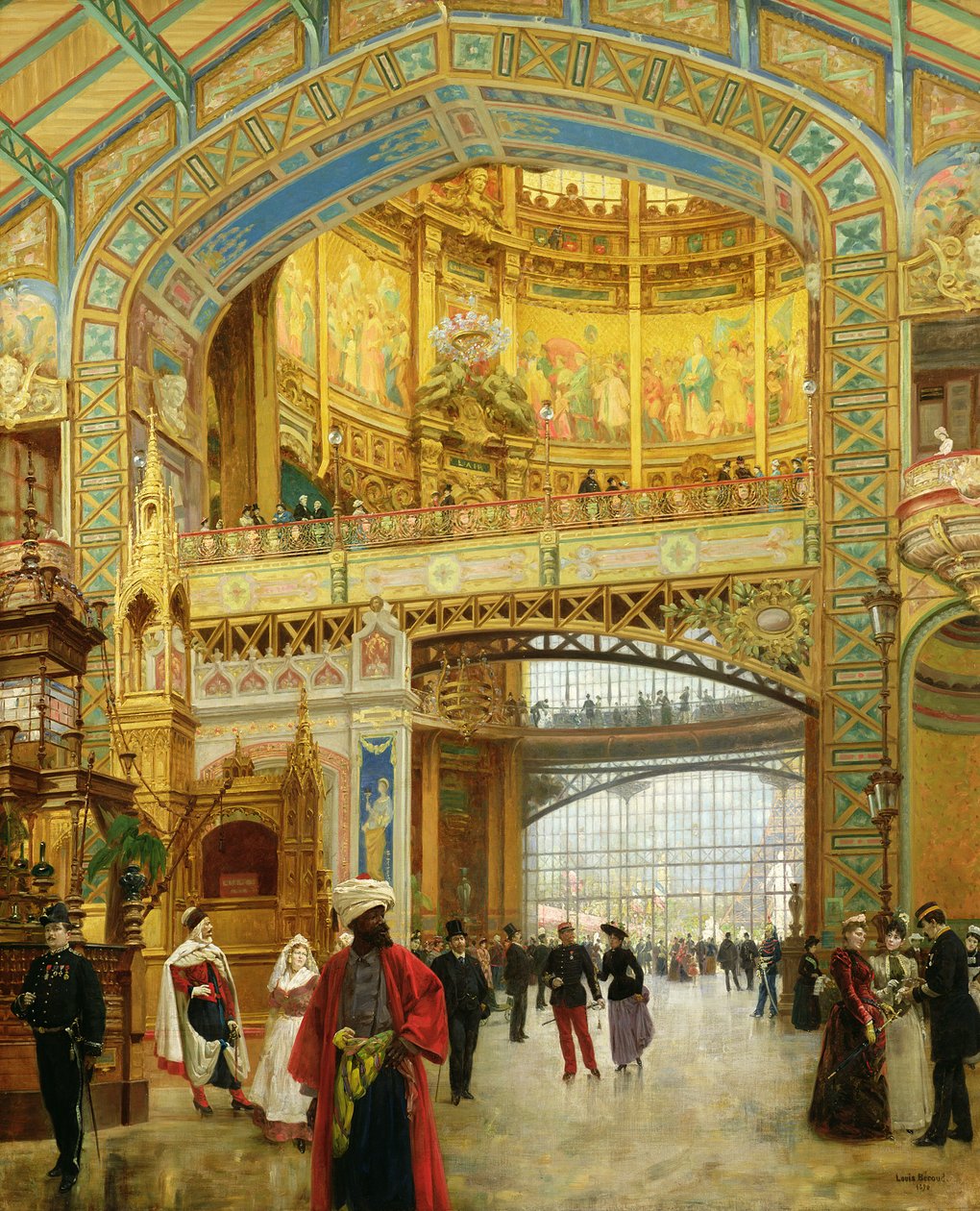 Den centrale kuppel på verdensudstillingen i 1889 af Louis Beroud
