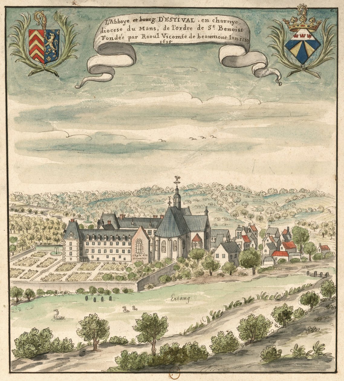 Frankrigs Nationalbibliotek af Louis Boudan