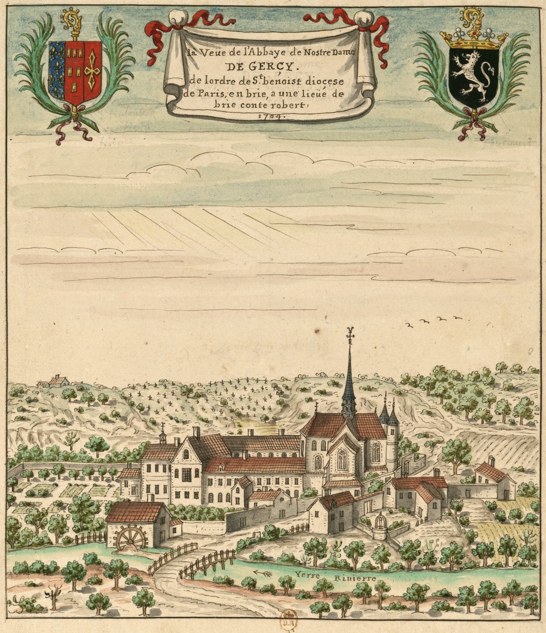 Frankrigs Nationalbibliotek af Louis Boudan
