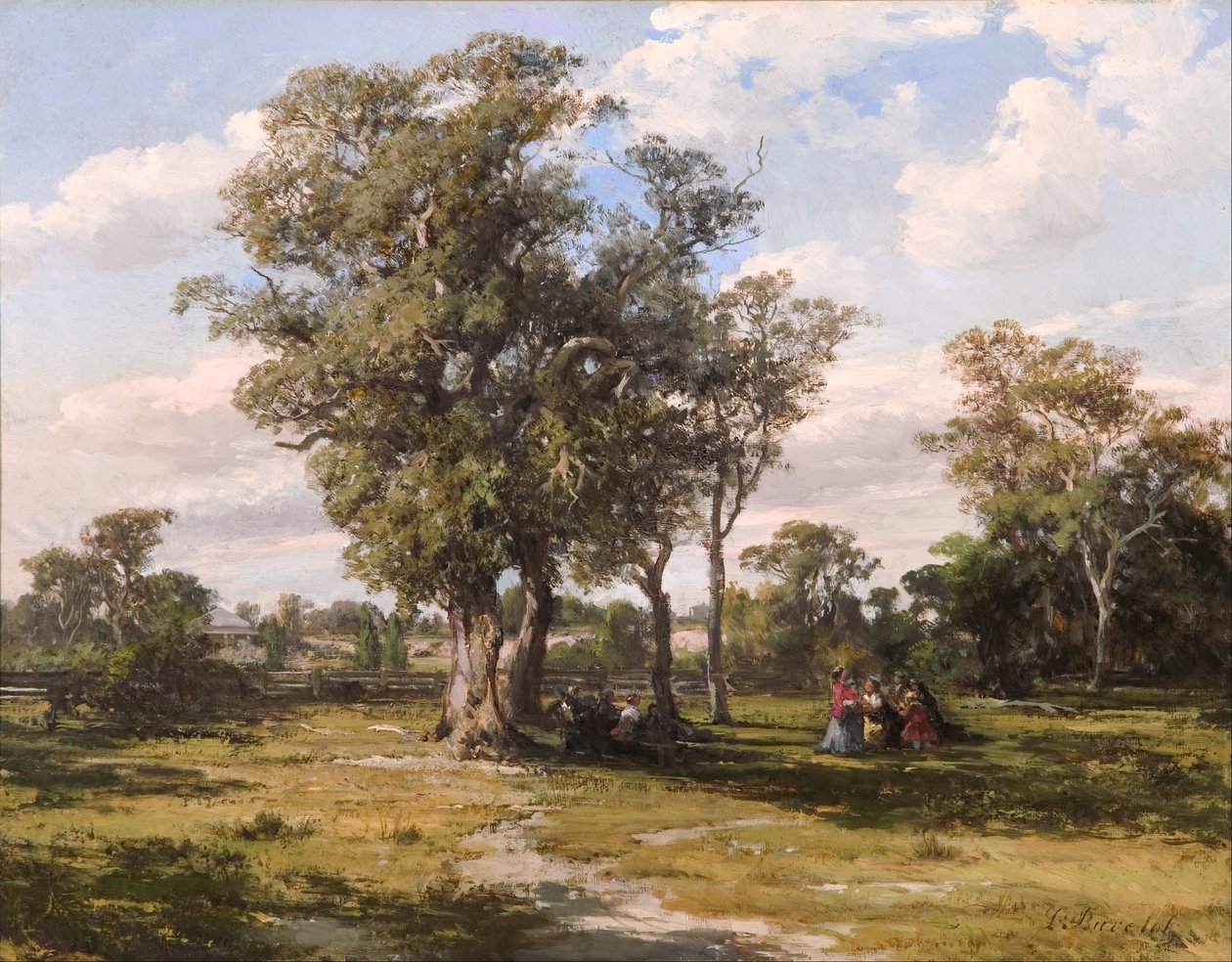St Kilda Park af Louis Buvelot