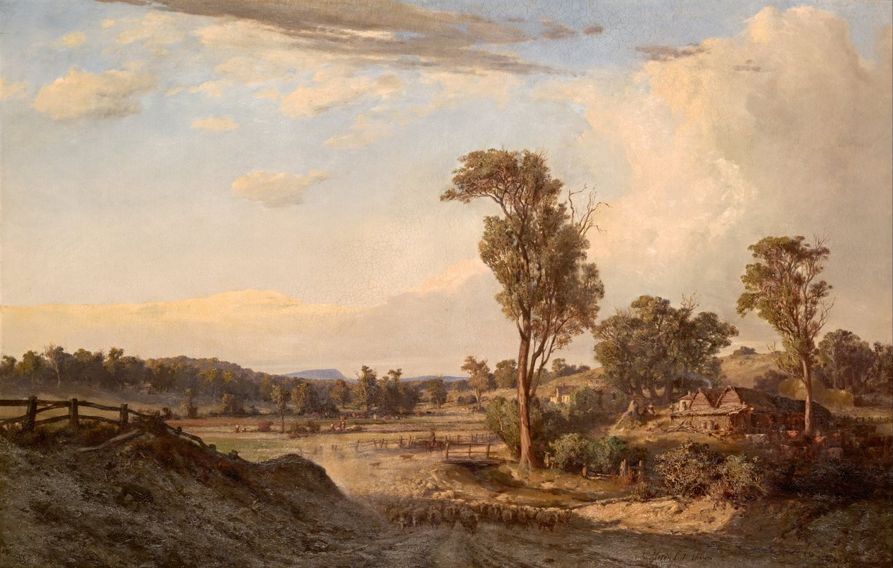 Sommer eftermiddag, Templestowe af Louis Buvelot