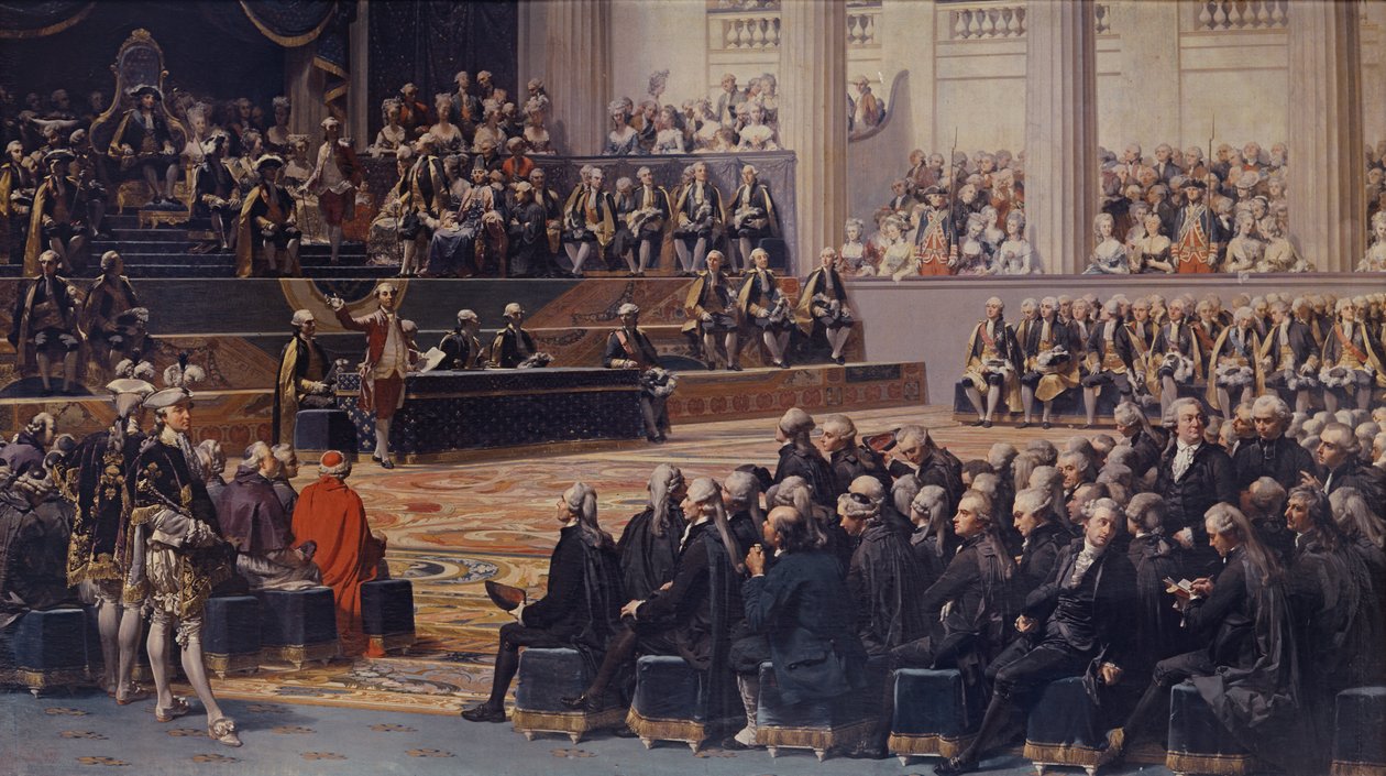 Åbning af generalstænderne i Versailles den 5. maj 1789, 1839 af Louis Charles Auguste Couder