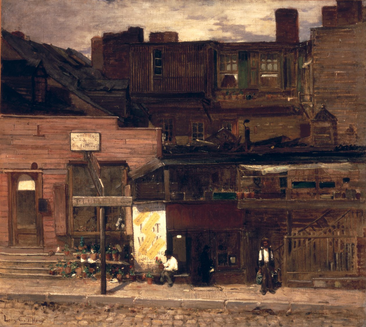 Duane Street, New York, ca. 1878 af Louis Comfort Tiffany