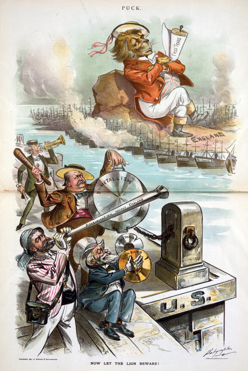 Lad nu løven passe på!, 1894 af Louis Dalrymple