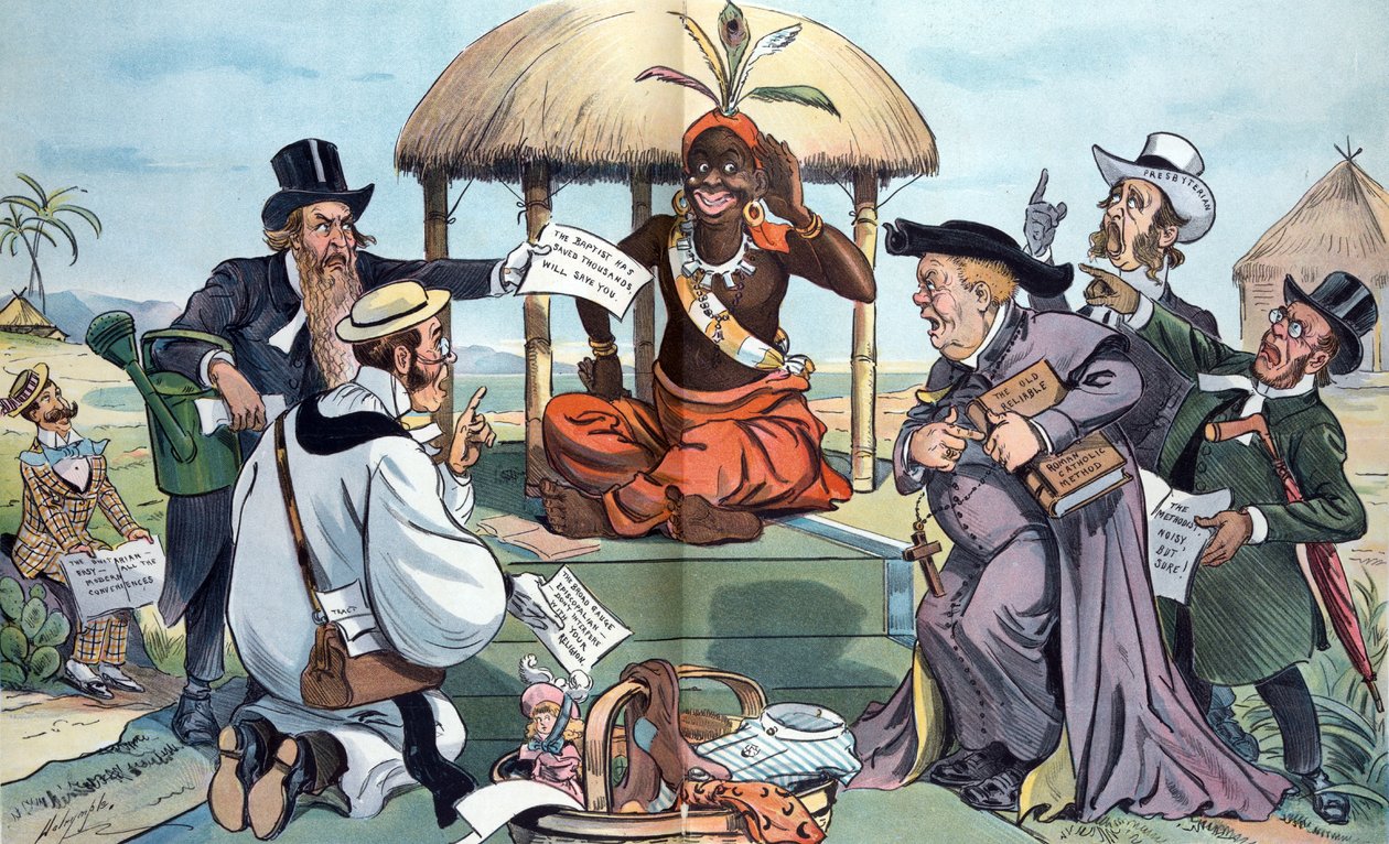 Vores udenlandske missioner: en forlegenhed af rigdomme for hedningene, 1900 af Louis Dalrymple